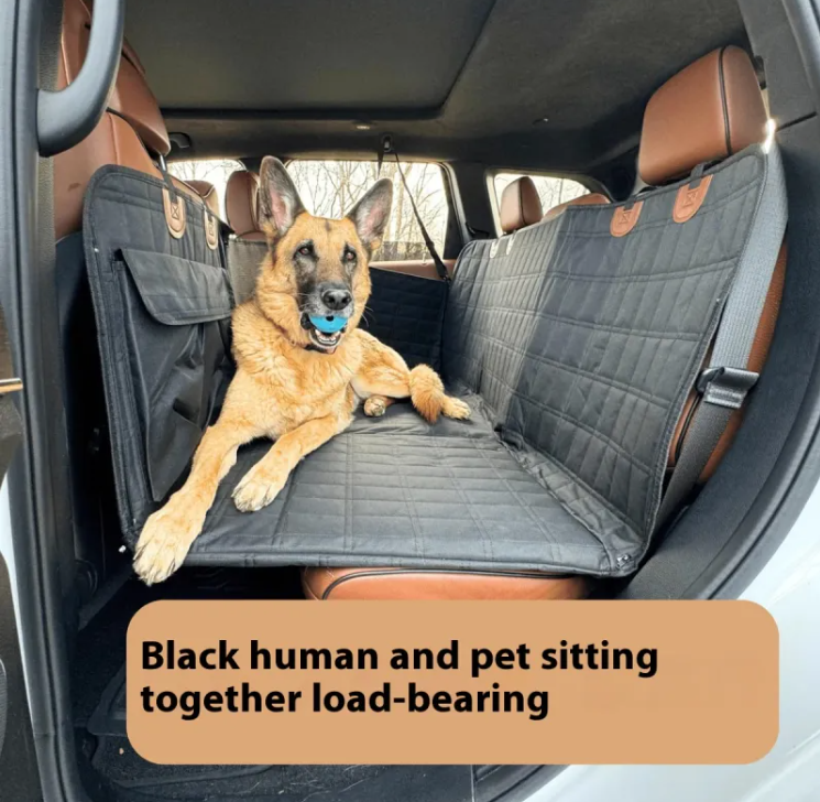 Pet Car Seat Extender with Mesh Barrier