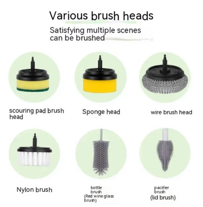 Electric Multi-Head Cleaning Brush