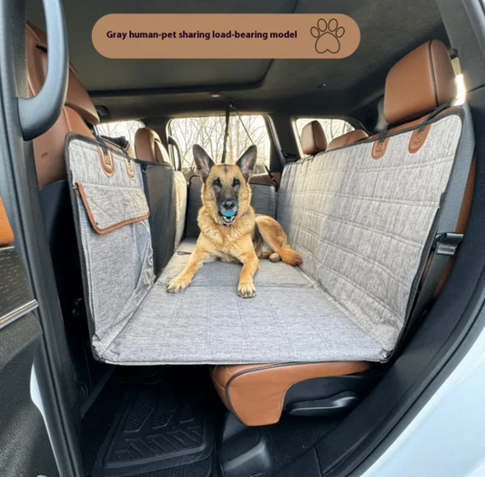 Pet Car Seat Extender with Mesh Barrier