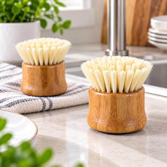 Bamboo Handle Kitchen Cleaning Brush