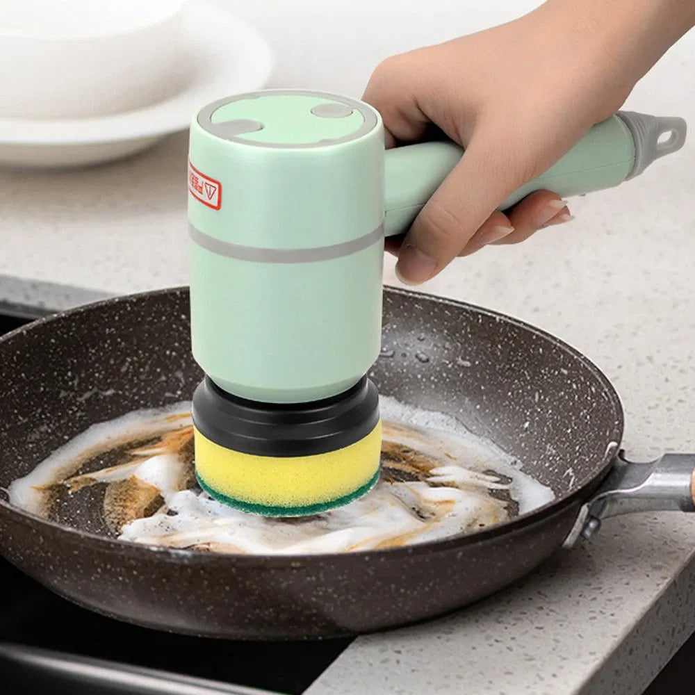 Electric Multi-Head Cleaning Brush