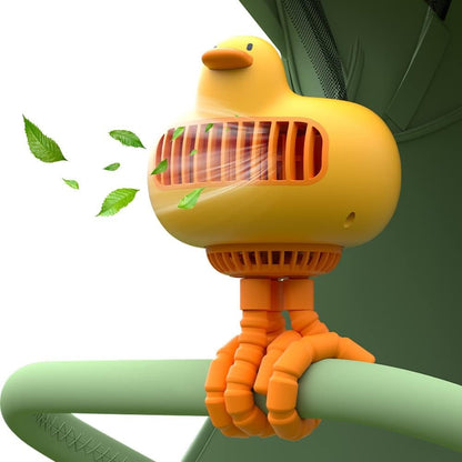 Duck-Shaped Portable Stroller Fan