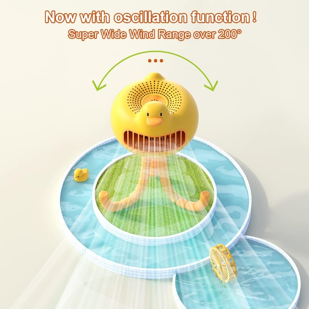 Duck-Shaped Portable Stroller Fan