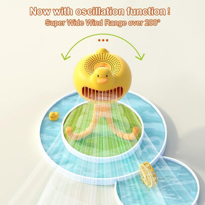 Duck-Shaped Portable Stroller Fan